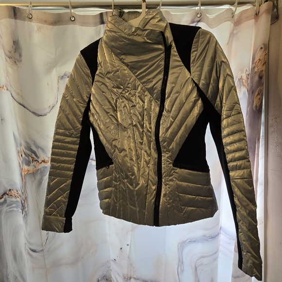 Silver metallic Blanc Noir jacket/ coat - Picture 8 of 9